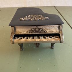 Vintage Mid-Century Grand Piano Music Jewelry Box