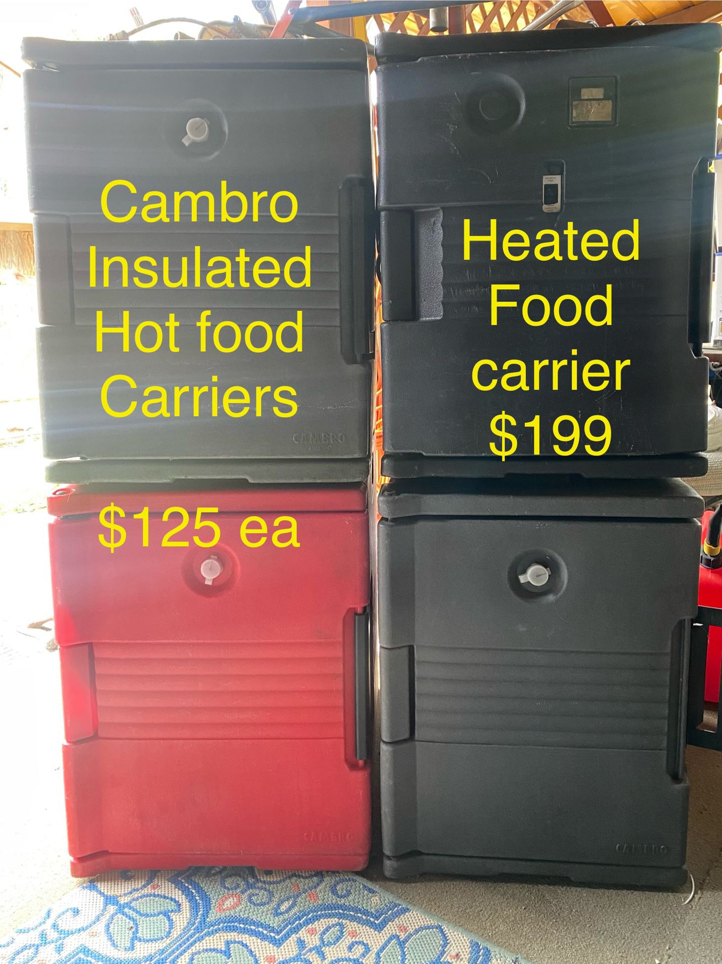 Cambro Insulated HOT FOOD  CARRIER /catering /Hot Food Delivery