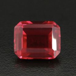 7.96ct  Octagonal Faceted Ruby 