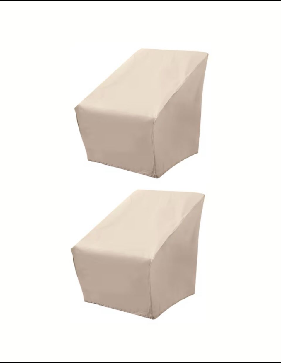 lot Of 2 New Other-Style Selections Khaki Furniture Covers For Oversized Chairs