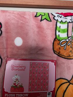 Strawberry Shortcake Plush Throw Blanket