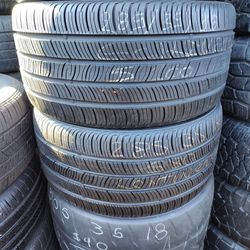2 Good Continental Tires Size 285-35-18 Both For $120 Free Installation And Balance