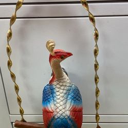 Antique Blow Mold Peacock 