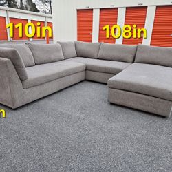 FREE DELIVERY Couch Sofa Sectional Chaise 3 PC