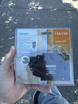 Siemens 1-Pole Tandem 15 Amp AFCI Circuit Interrupter