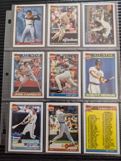 1991 Topps Baseball Cards 