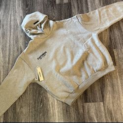 essentials hoodie Color Gray Size Large 