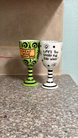 Whimsical wine goblets