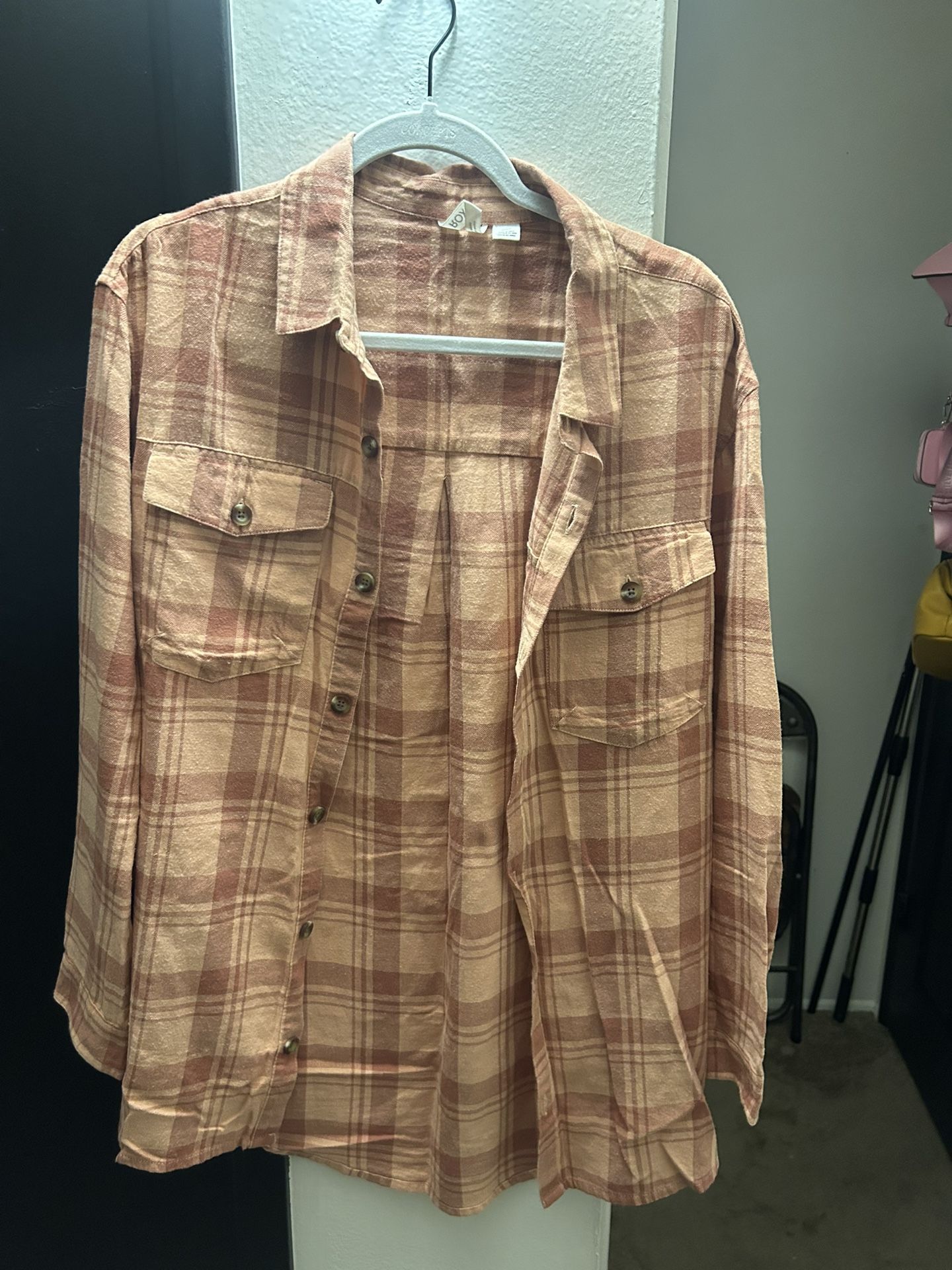 Women Plaid Flannel Shirt 