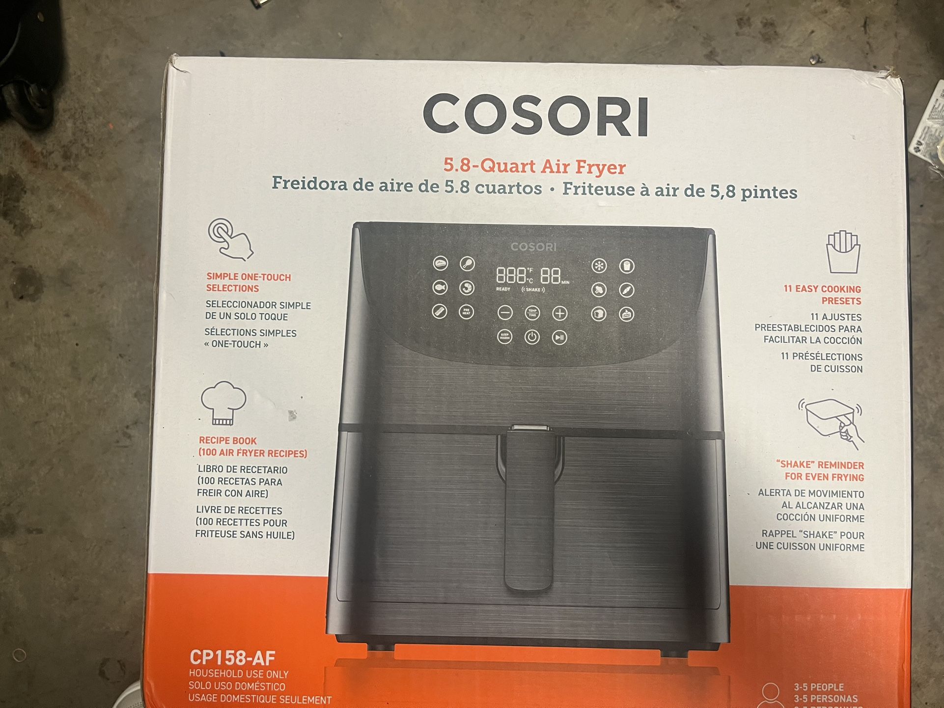 Cosori 5.8 Air Fryer,All Products : American Fashion Style Bags On Sale