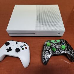 Xbox One S Console With 2 Controllers 