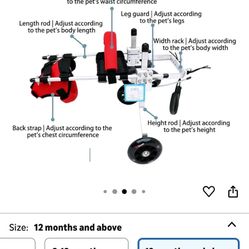 Adjustable Cat Wheelchair,