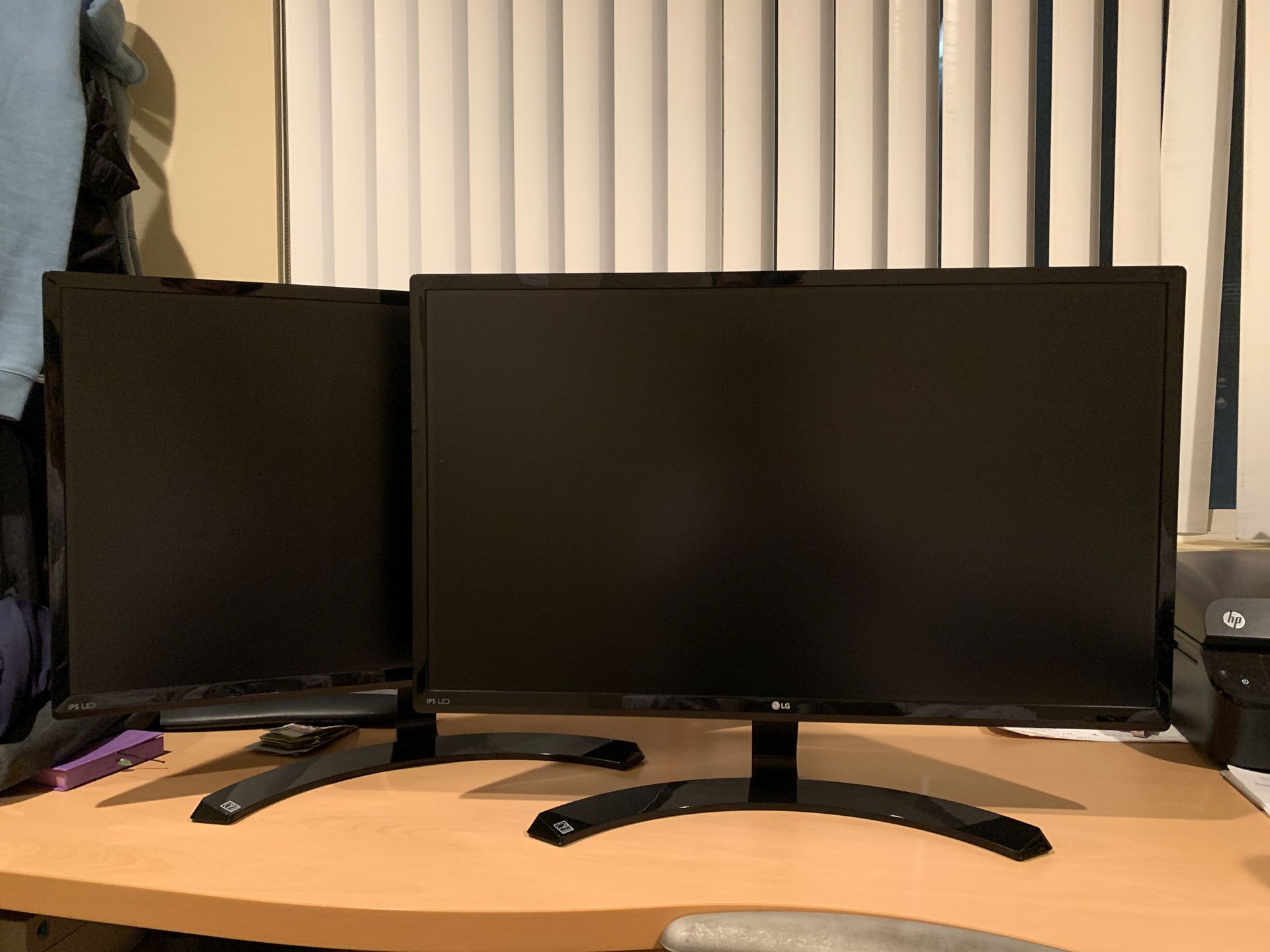 LG 27” MP59HT-P Computer Monitor ; 1 for $90 or 2 for $165