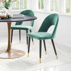 Menlo Green Dining Chair (Set of 2)