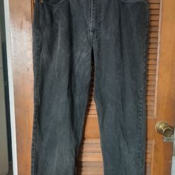 Levis Jeans 550 Black 40 30 (Measure 40 28) Relaxed Straight 