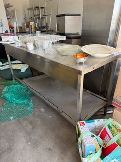 2 prep tables. Good condition