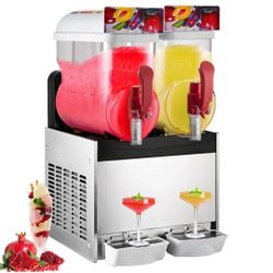 30L Frozen Drink Slush Making Machine Smoothie Maker 2x15L USA