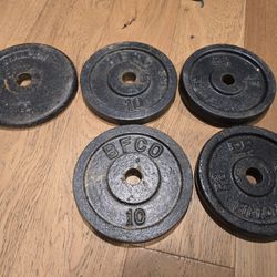 Vintage 10lb Weight Plates 