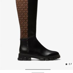 Michael Kors Ridley Logo Stretch Knit Boot