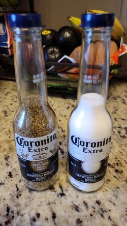 CORONA Salt and Pepper Shakers!!!