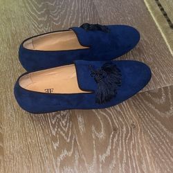Ferucci Dark Blue Slippers