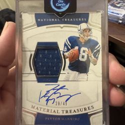 Peyton Manning National Treasures Auto /49