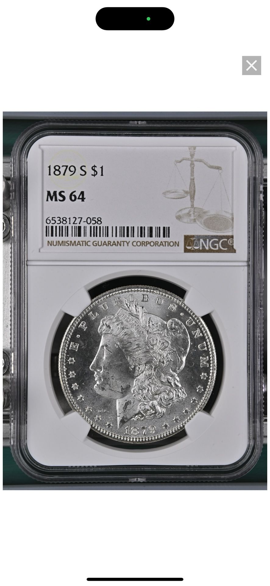 Morgan Silver Dollar Coin 