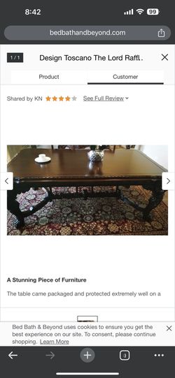Elegant Lion Wood Table Desk Mahogany