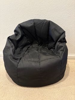 Black stuffed chair