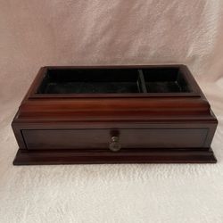 Vintage Bombay Company  Mens  Mahogany Jewelry & Watch Box