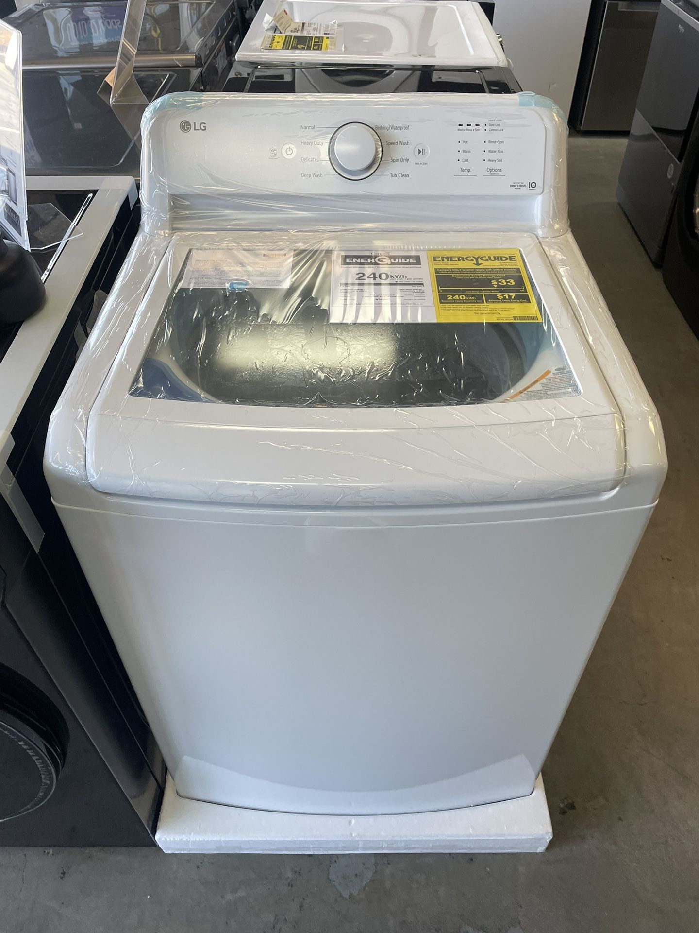 LG 4.3 Cu Top Load Washer - In Box