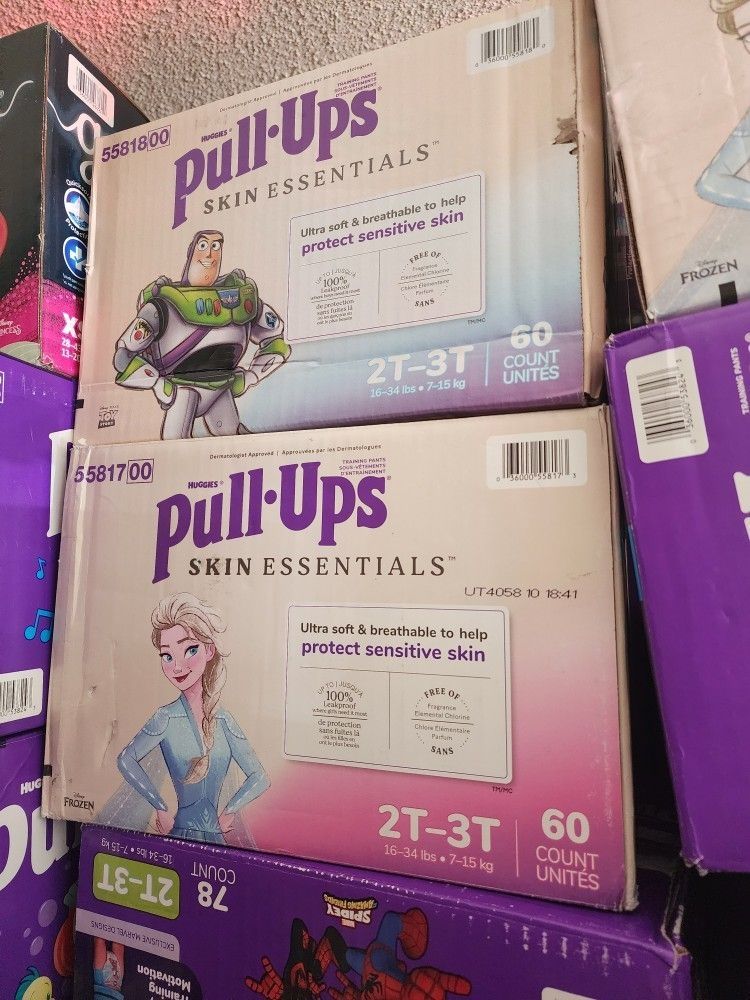 Pull Ups 2t-3t ONLY $20 Each Box. Price Is Firm.