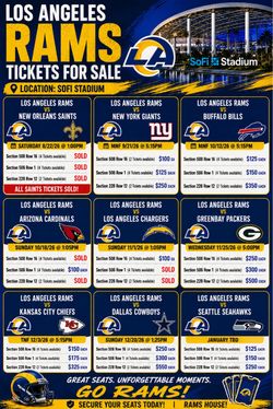 Los Angeles Rams NFL Game Tickets – SoFi Stadium