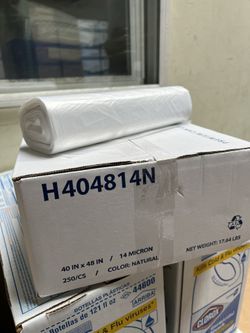 Garbage Bags Clear 250 Pieces 