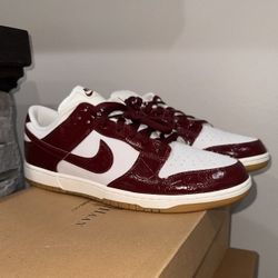 NIKE DUNK LOW DARK TEAM RED CROC New