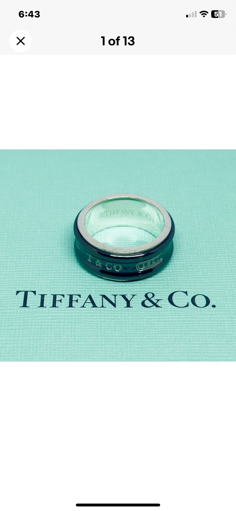 Tiffany & CO 1837 Ring