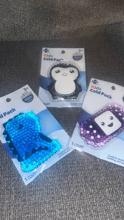 3  pcs kids cold pack soothing bruises and swelling and pain