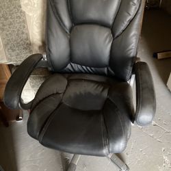 Black Leather Office Chair