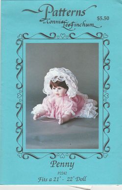 Patterns by Connie Lee Finchum P2242 ~ Penny ~ 21-22" Doll