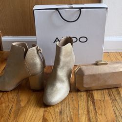 Women Boot And Small Bag