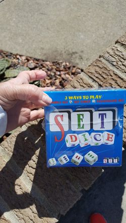 New sealed SET dice game