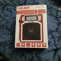 LAX-MAX PORTABLE AMP RADIO MP3 PLAYER