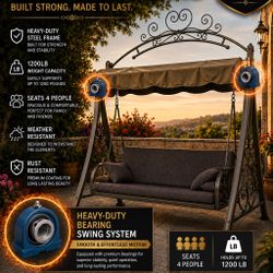 Premium Heavy-Duty Outdoor Swing built for strength, comfort, and long-lasting use.