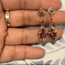 Genuine Rubellite Earrings Michael Valitutti 