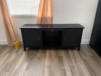 Black Media Console/Entertainment Center with storage