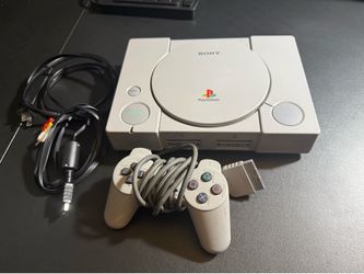 Sony PlayStation PS1 console, cords and controller TESTED