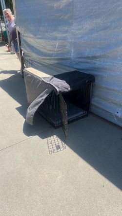 Heavy duty Dog crate with cover