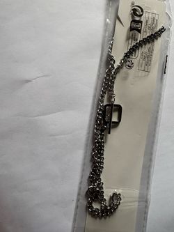 Silver Chain Necklace with Toggle Clasp
