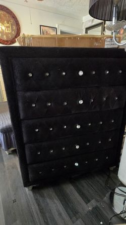 Large Black Velvet dresser