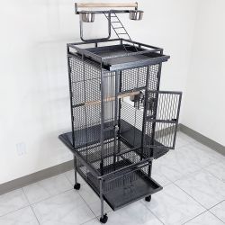 $130 (New) Large 61” parrot bird cages with rolling stand for cockatiels parrot parakeet lovebird finch 